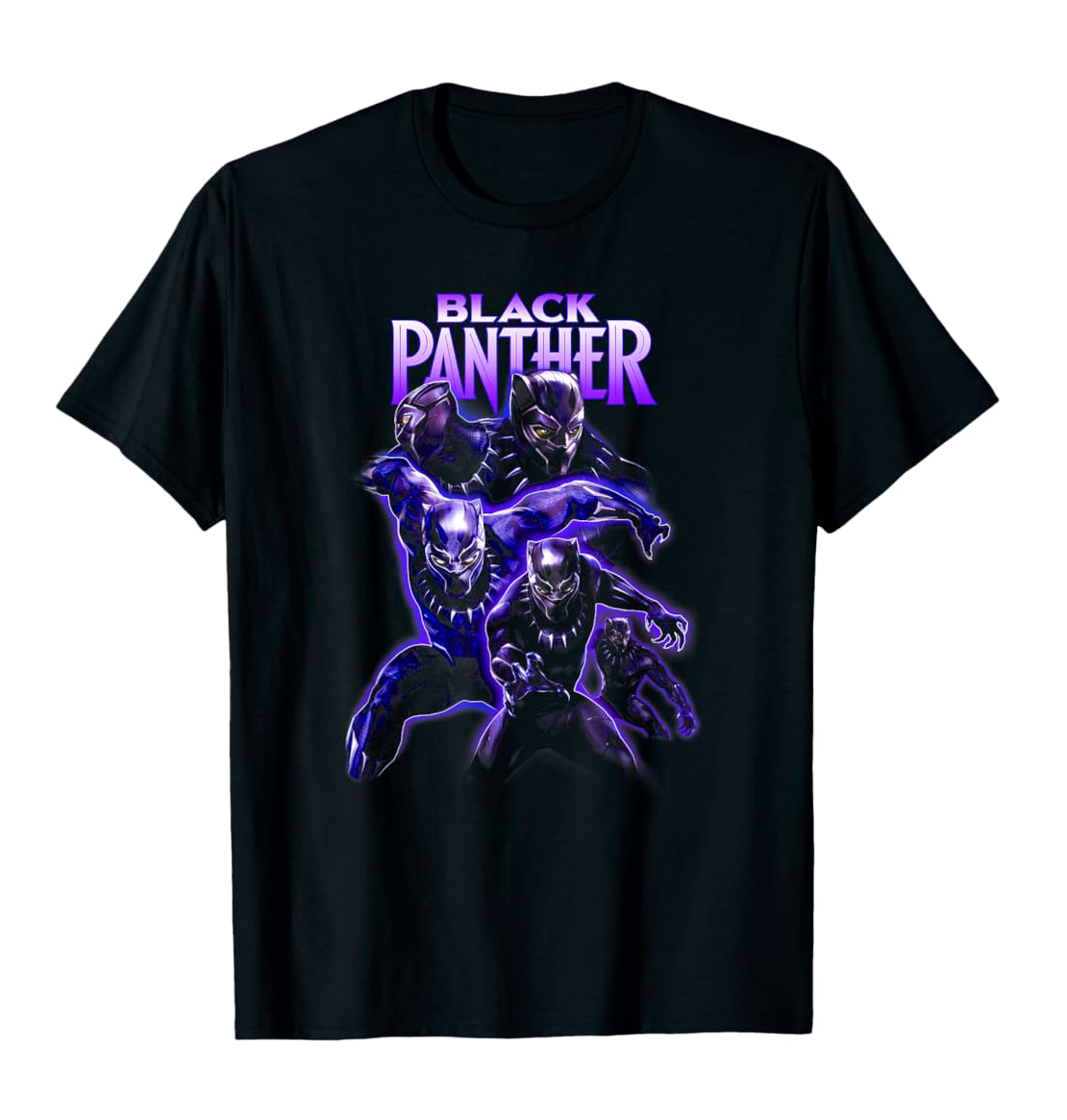 Remera negra con estampado tribal de Wakanda