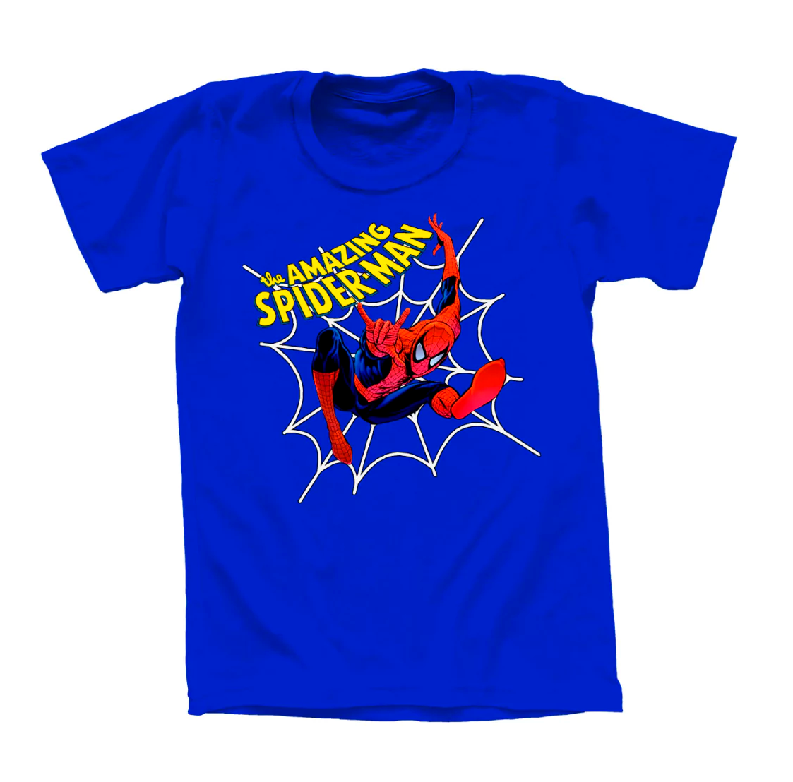Remera negra con estampado de Spider-Man clásico
